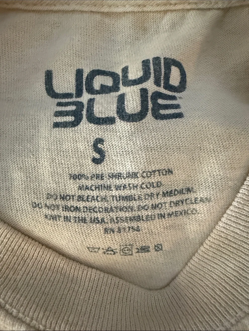 Grateful Dead Beige, Purple and Blue Tie-Dye Graphic Tee - Picture 3 of 3